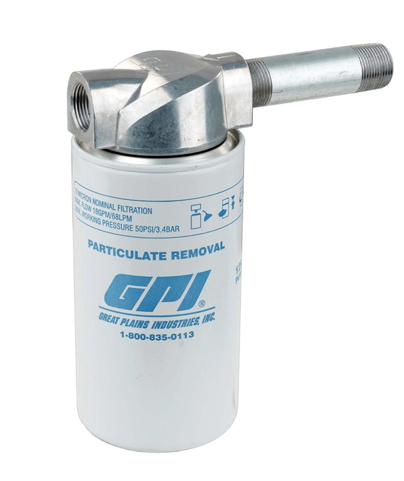 GPI (504) 129500-06 GPI 18 GPM, 10 Micron Particulate Filter Kit with 3/4-inch NPT Aluminum Adapter