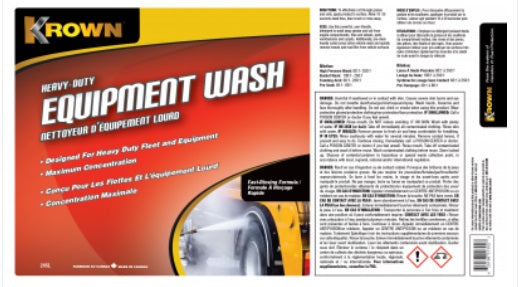 Krown 1302 KROWN Heavy Duty Fleet & Equipment Detergent/Wash - 55g-205 Litre Drum