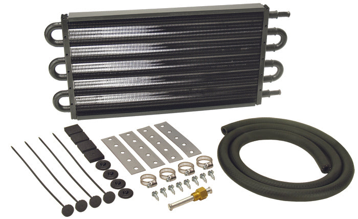 Derale Performance 13103 6 Pass 17" Series 7000 Copper/Aluminum Transmission Cooler Kit, Intermediate