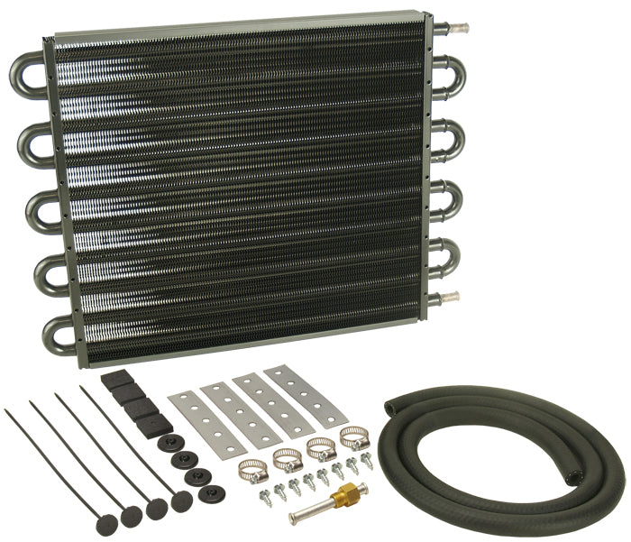 Derale Performance 13105 10 Pass 17" Series 7000 Copper/Aluminum Transmission Cooler Kit, Truck/RV
