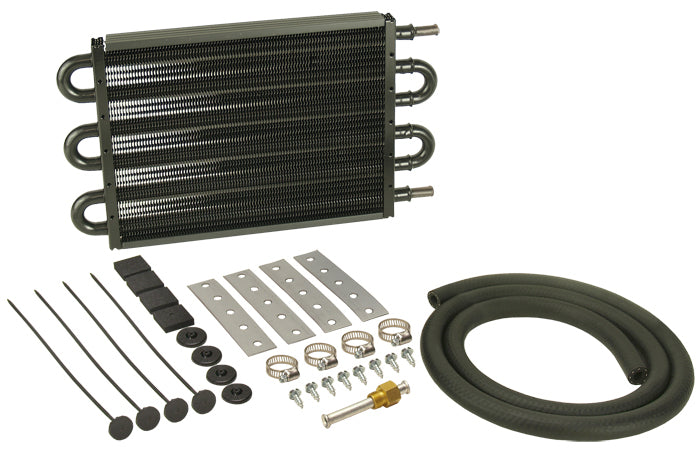 Derale Performance (711) 13106 6 Pass 13" Series 7000 Copper/Alum Transmission Cooler Kit, Import/Small Truck