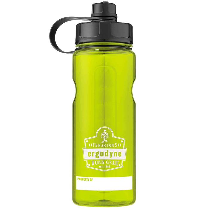 Ergodyne 13153 Chill-Its 5151 BPA-Free Water Bottle - 34oz, Lime