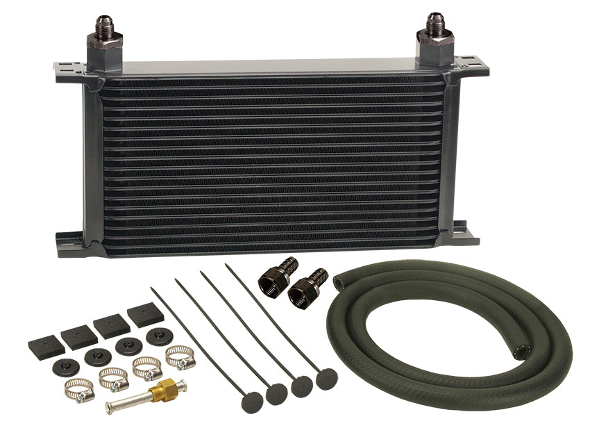 Derale Performance (711) 13403 19 Row Series 10000 Stack Plate Transmission Cooler Kit, -6AN
