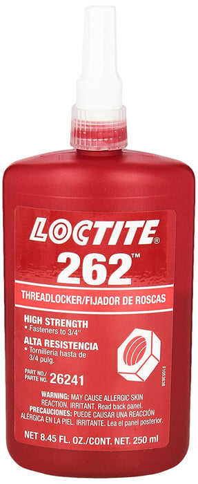 Loctite (123) 135375 (26241) 262 THREADLOCKER HIGH STRENGTH 250 ML BOTTLE.