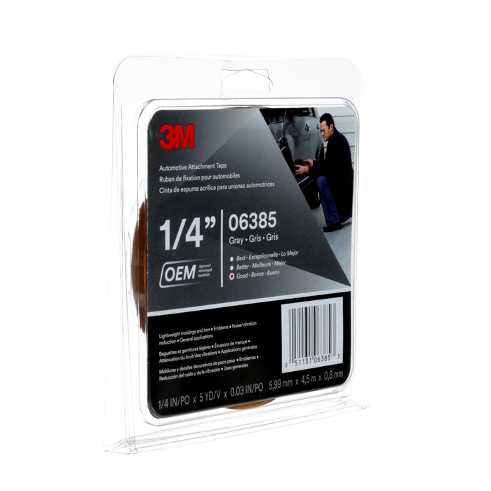 3M (815) 06385 3M™ Nameplate Repair Tape, 06385, Gray, .236 in x 5 yd, 30 mil, 12 per case, Colour: Grey, 3M Stock No. 7000050102