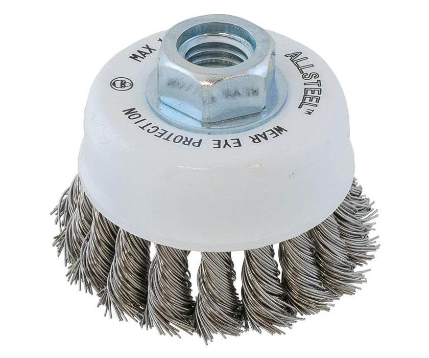 Walter 13W312 ALLSTEEL™ 3" X 5/8"-11 STEEL KNOT CUP BRUSH