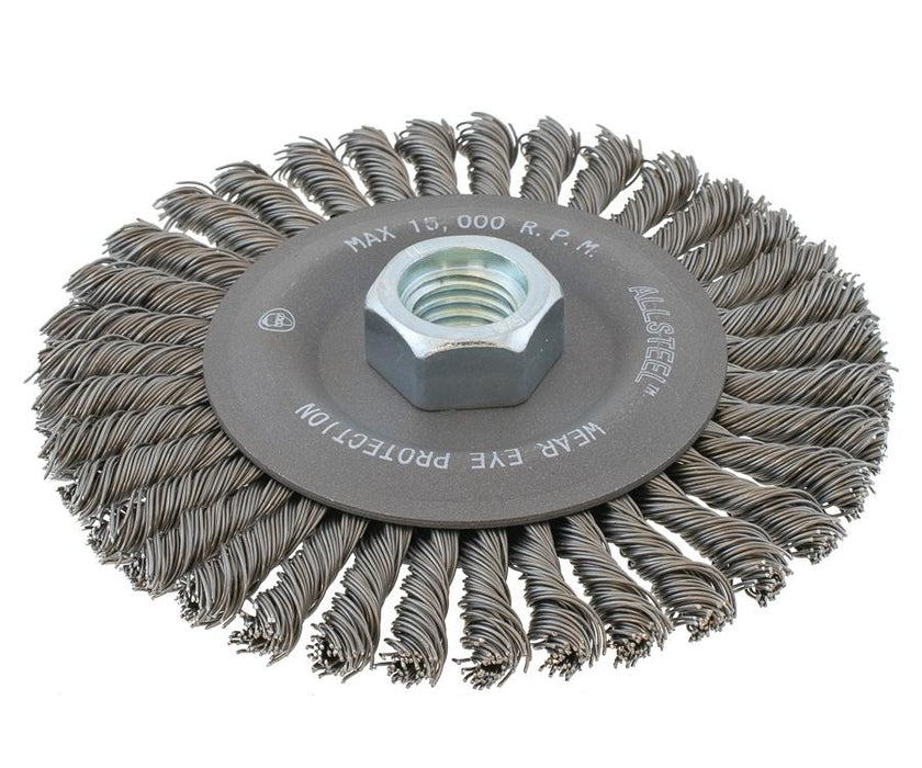 Walter (365) 13W761 ALLSTEEL™ 6-7/8" X 1/4" STRINGER WHEEL BRUSH