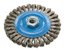 Walter 13L514 5" X 3/8" X 5/8" STAINLESS STEEL WIDE WHEEL BRUSH KNOT TWIST