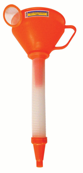 Dynaline (378) 14013 Heavy Duty Flex Spout Funnel, with Metal Screen