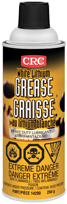 CRC 14200 White Lithium Grease, 284 Grams