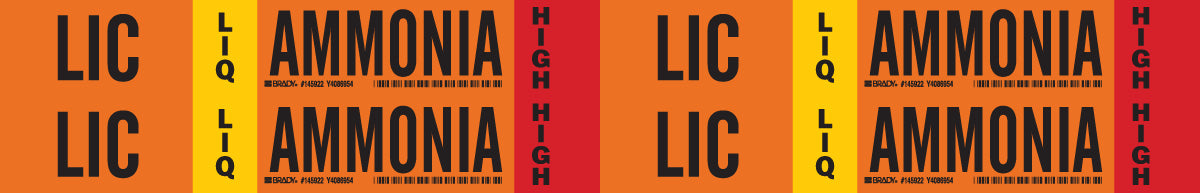 Brady (458) 145922 B946 SIZE 4 YEL/RED/BLK/ORG LIC HIGH