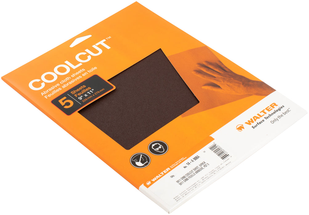 Walter 14A908A 9" X 11" GR80 COOLCUT™ Hand Sanding Sheets PK 5