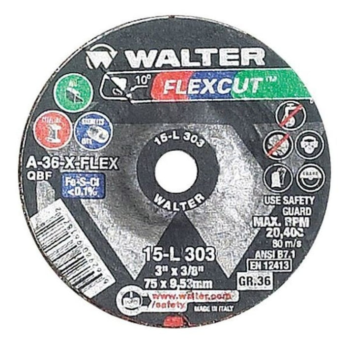 Walter 15L303 3" GR 36 FLEXCUT PK 25