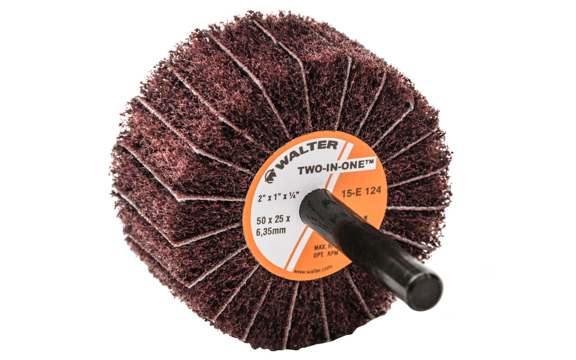 Walter 15E124 2" X 1 FINE TWO-IN-ONE FINISHING ™ Flap Wheels