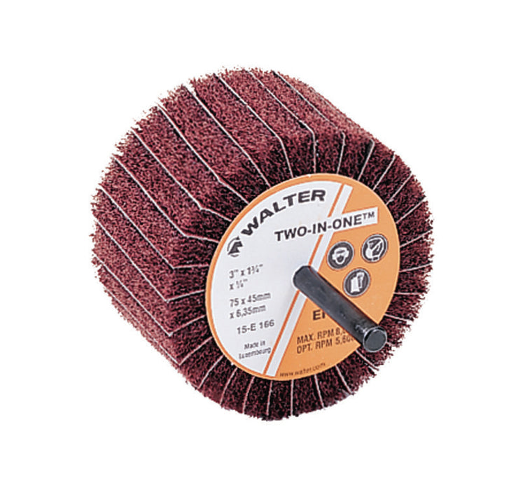 Walter 15E166 3" X 1-3/4" EXTRA FINE TWO-IN-ONE™ Flap Wheels