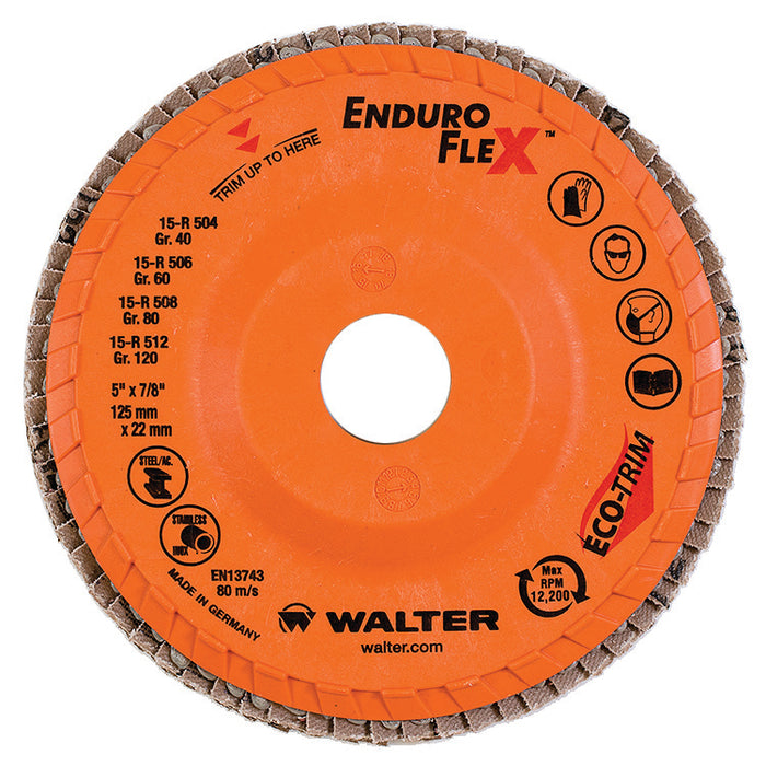 Walter (365) 15R508 5" X 7/8" GR80 ENDURO-FLEX™ BLENDING DISC MAX RPM 12,200 PK10
