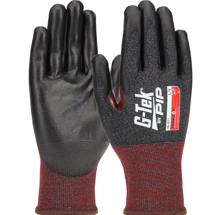 PIP Canada (449) 16-871/XL G-Tek® Paradox™ Size- XL Seamless Knit Polykor® Blended Glove With Posigrip Max™ Coating On Palm & Fingers With Reinforced Thumb Crotch - 21 Gauge - Touchscreen Compatible, 12 pack