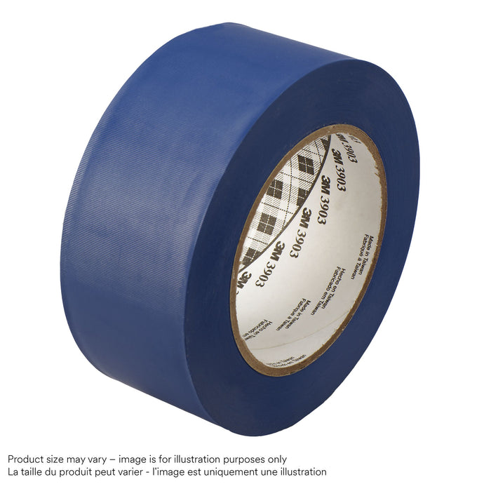 3M (815) 3903-2X50-BLU 3M™ Vinyl Duct Tape, 3903, blue, 2 in x 50 yd (50.8 mm x 45.7 m), 24 per case, Colour: Blue, 3M Stock No. 7100155016