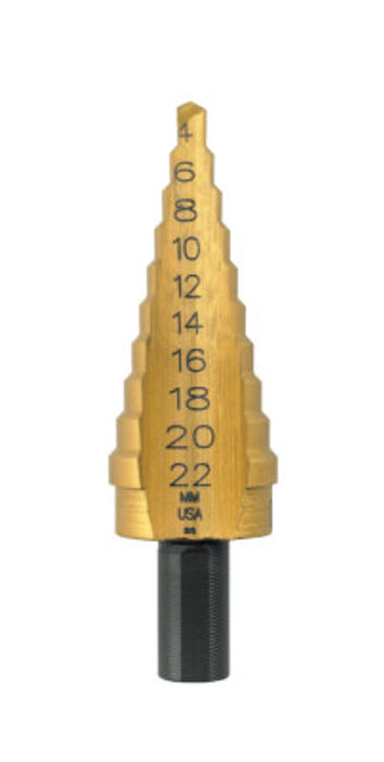 Irwin (928) 16104 IRWIN Unibit Titanium Metric Self-Starting Step Drill Bit, No.4MT (16104)