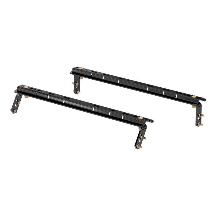 Curt 16150 Universal 5th Wheel Base Rails, 25K (4-Bolt Mount, Gloss Black)