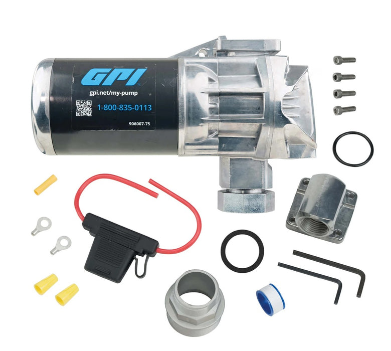 GPI (504) 162000-01 GPI 20 GPM 12V Fuel Transfer Pump, MODEL G20-012PO (Pump Only, JET A compatible)