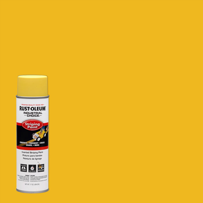 Rust-Oleum 1648838V Industrial Choice® S1600 System Inverted Striping Spray Paint, Yellow - 18 oz.