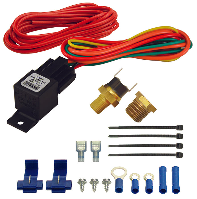 Derale Performance 16721 190°F Fan Switch Controller Relay Kit, 1/8" & 3/8" NPT