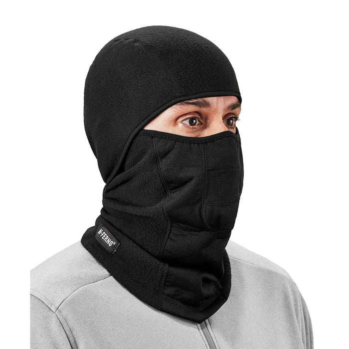 Ergodyne 16823 N-Ferno 6823 Balaclava Face Mask - Wind-Proof, Hinged Design, Black