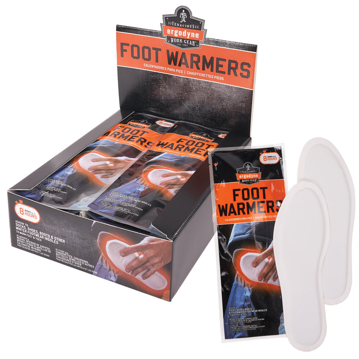 Ergodyne 16995 N-Ferno 6995 Insole Foot Warmers - Adhesive Back + Air Activated, White, L/XL