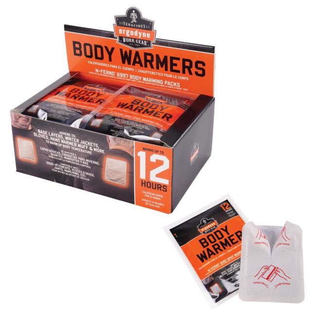 Ergodyne 16997 N-Ferno 6997 Adhesive Body Warmers - Air Activated Heat Pad