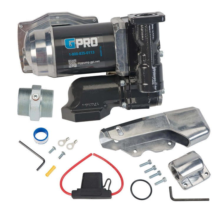 GPI (504) 170000-01 GPRO 25GPM 12V Fuel Transfer Pump, MODEL V25-012PO (Pump Only / JET A Compatible)