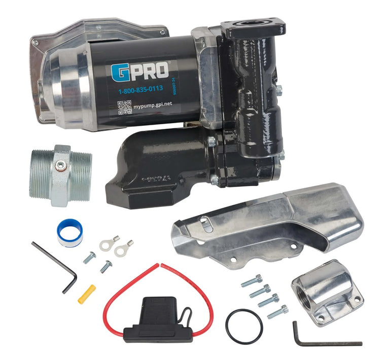 GPI (504) 170000-05 GPRO 25GPM 12V Fuel Transfer Pump for Extreme Temperatures, MODEL V25-012PO+N08+XT (Pump Only / JET A Compatible)
