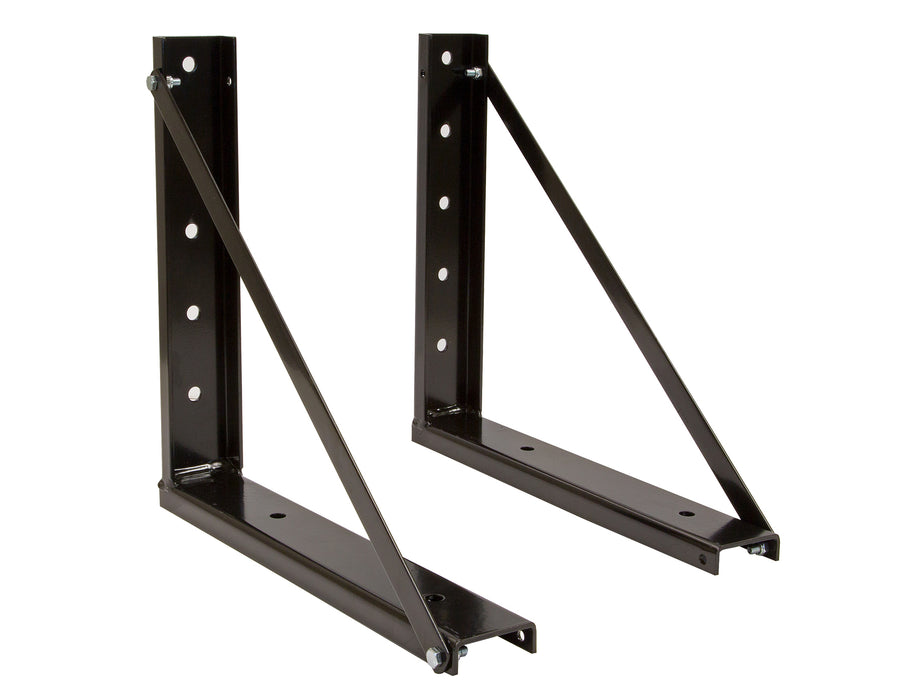 Buyers Products 1701006B 18x18 Inch Bolted Black Formed Steel Mounting Brackets