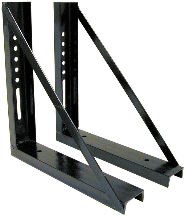 Buyers Products (577) 1701016 24x24 Inch Welded Black Formed Steel Mounting Brackets