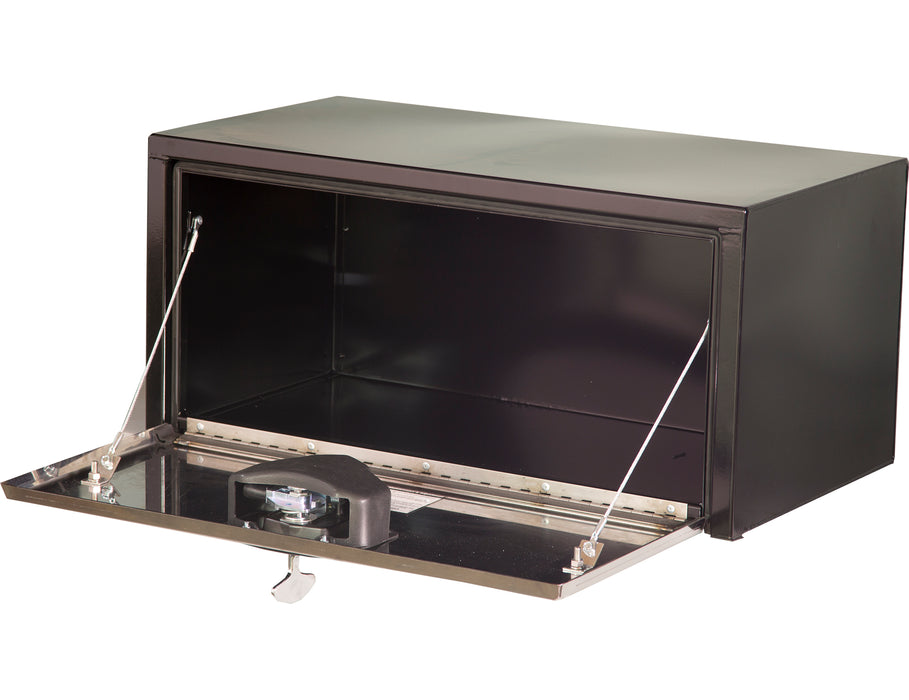Buyers Products (577) 1702703 18x18x30 Inch Black Steel Truck Box w/ Stainless Steel Door