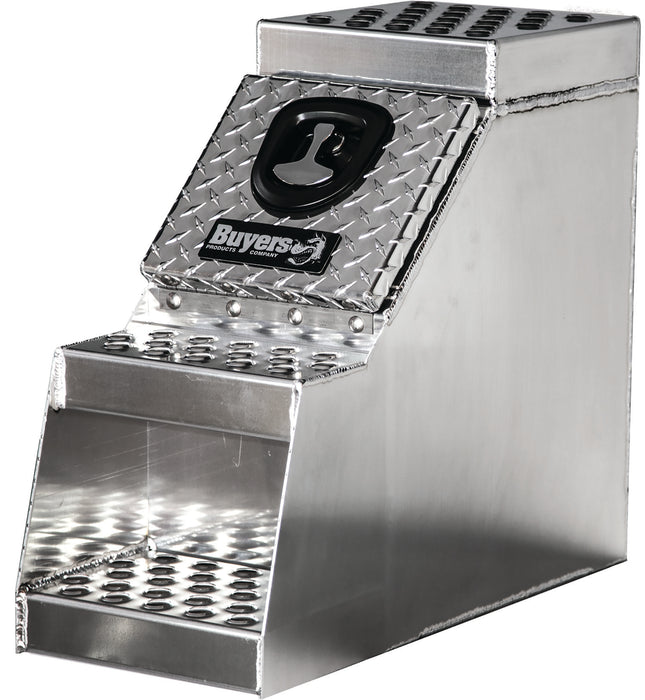 Buyers Products 1705181 24x28x18 Inch Heavy Duty Diamond Tread Aluminum Step Box