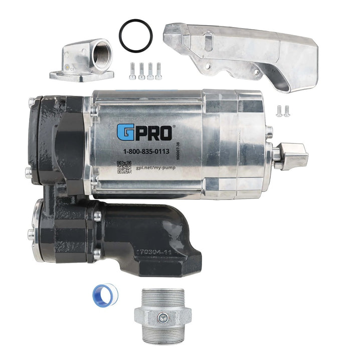 GPI (504) 171000-51 GPRO 20 GPM 115V Fuel Transfer Pump Modular 1 Inch FNPT Outlet for Extreme Temperatures(Pump Only / Jet A Compatible)