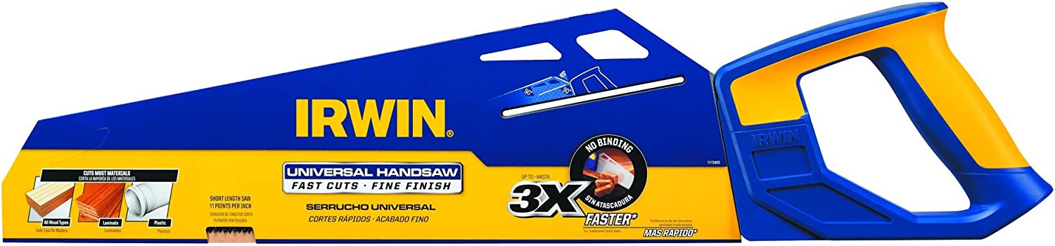 Irwin (928) 1773465 IRWIN Universal Handsaw, 15-inch (1773465)