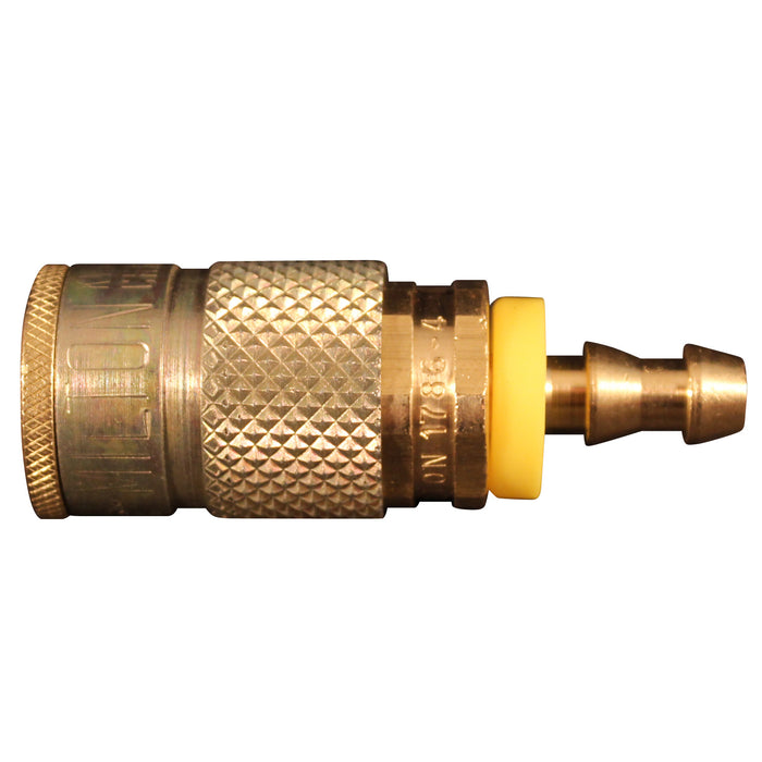 Milton 1786-4 Milton 1786-4 1/4" Hose Barb T Style Push On and Lock Coupler