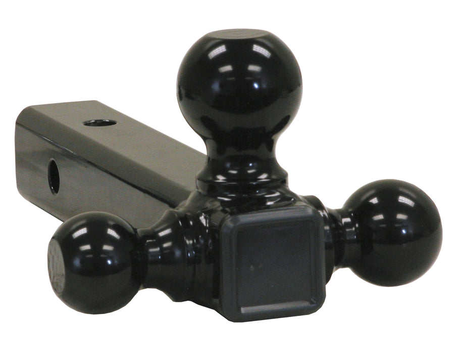 Buyers Products (577) 1802202 Tri-Ball Hitch-Tubular Shank with Black Towing Balls