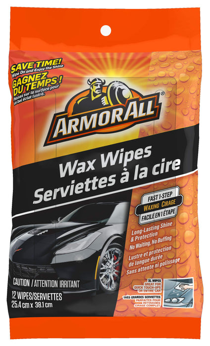 Armor All/STP 18206 AA Wax Wipes pouch 6/12 ct