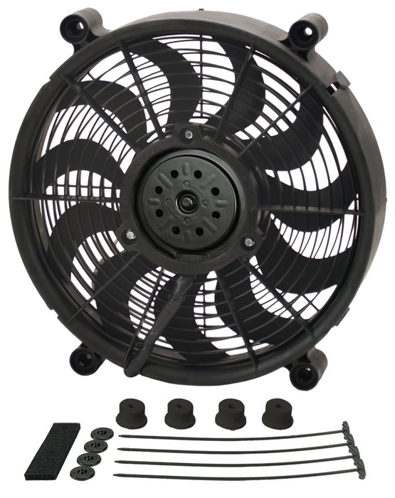 Derale Performance 18214 14" High Output Single RAD Pusher/Puller Fan with Standard Mount Kit