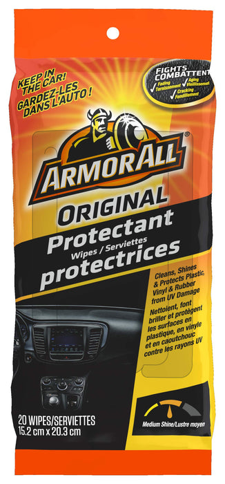 Armor All/STP 18254 AA Original Protectant Wipes pouch 6/20 ct