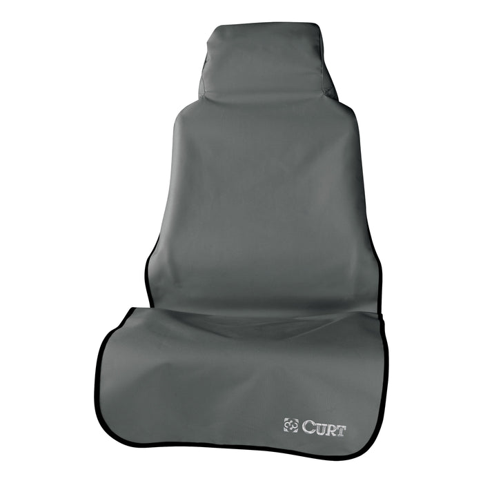 Curt (167) 18500 Seat Defender 58" x 23" Removable Waterproof Grey Bucket Seat Cover