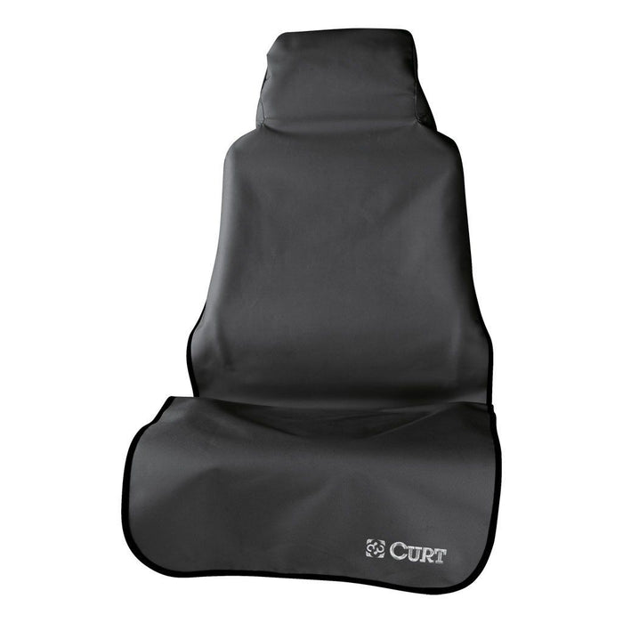 Curt (167) 18501 Seat Defender 58" x 23" Removable Waterproof Black Bucket Seat Cover