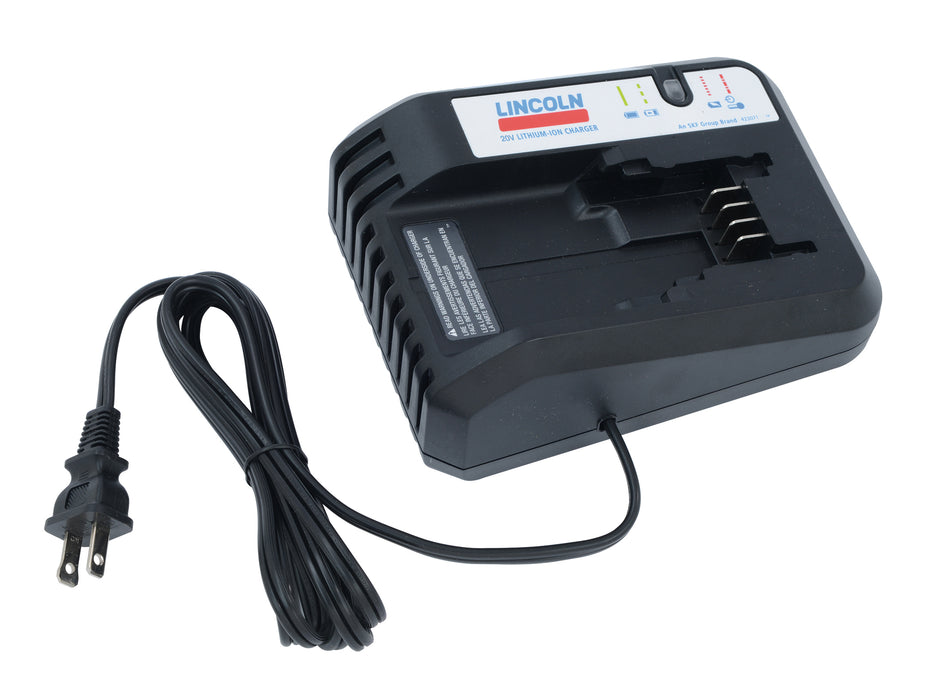 Lincoln (502) 1870 Lincoln Industrial 1870 20V Lithium-Ion Battery Charger for PowerLuber Battery 1871, 120 V/60 Hz