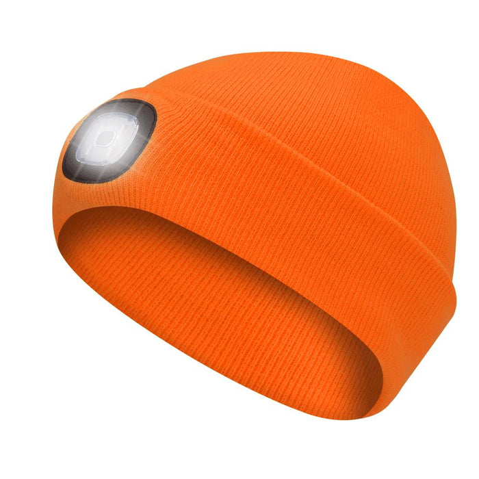 SureWerx V4020950-O/S PIONEER Knit Toque with LED Headlight - Hi-Vis Orange - O/S - Model Number 5675