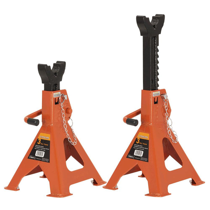 SureWerx (545) 032242 STRONGARM Jack Stands - Ratcheting-Style - 3 Ton - 1 pair - Model Number 853B