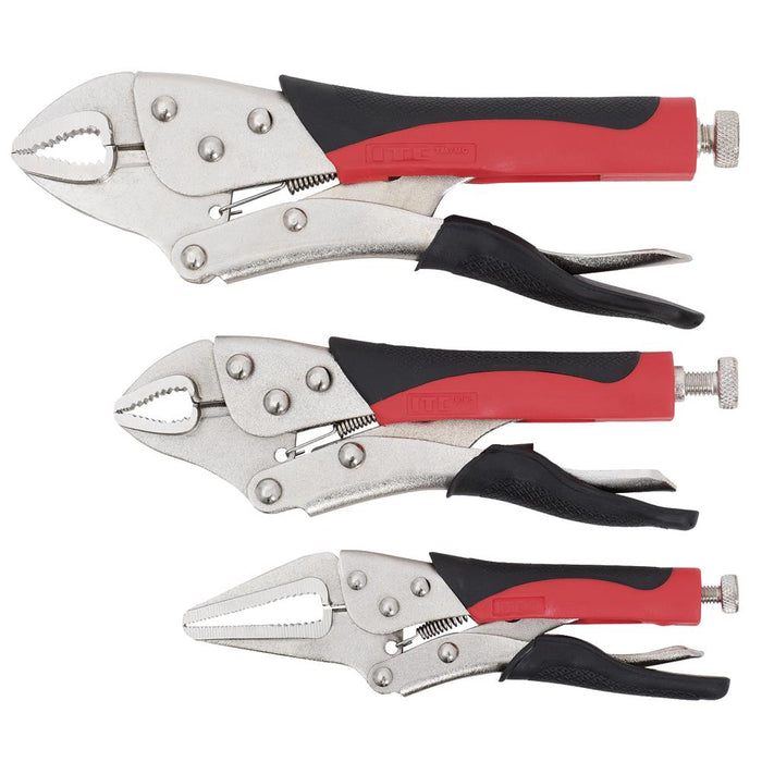 SureWerx (545) 020606 ITC Cushion Grip Locking Pliers Set - 3 pc - Model Number ILPS-3C