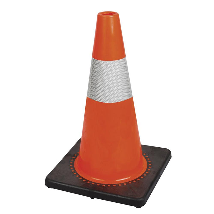 SureWerx (545) V6200750-O/S PIONEER Premium PVC Flexible Safety Cone - 4"/10 cm High-Luminance Band - 18"/45 cm - Model Number 181N